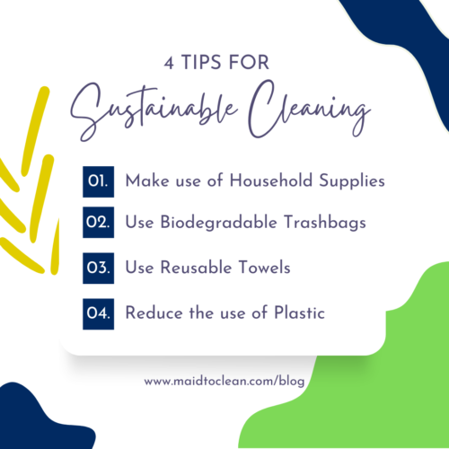 4 tips for sustainable cleaning