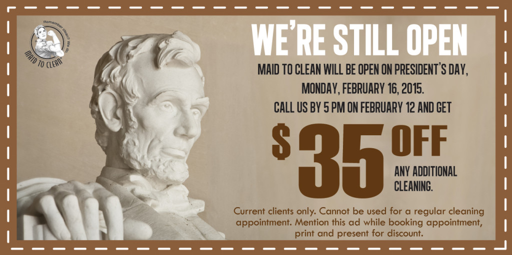 Presidents Day Coupon 1