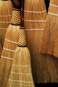 Image of brooms. Image courtesy of Rob Shenk/Flickr Creative Commons