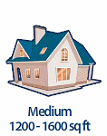 medium size house, 1200-1600 square feet