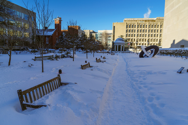 Kogan Plaza, GW, post Snowzilla - via Jason Vines/Flickr Creative Comons