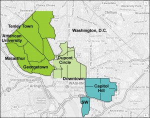 Washington DC service area of Maid to Clean
