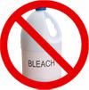 we do not use bleach to clean